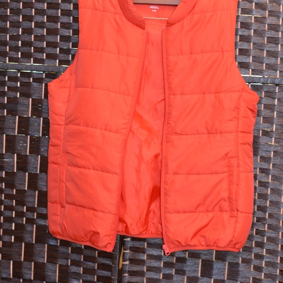 JOE FRESH Orange Vest SZ L - Picture 2 of 4